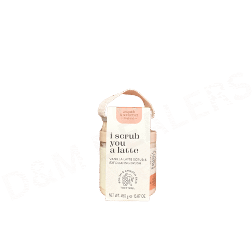 Asquith & Somerset Vanilla Latte Body Scrub & Exfoliating Brush