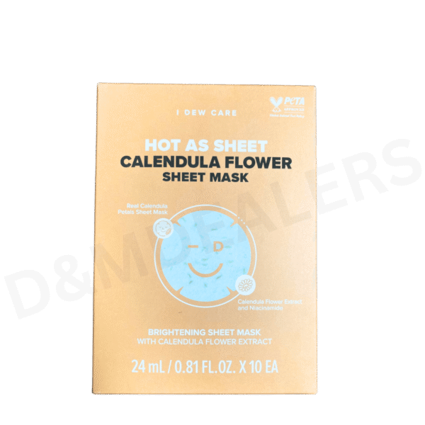 Calendula Flowers Sheet mask website-3 I Dew Care Hot As Sheet Calendula Sheet Mask Set