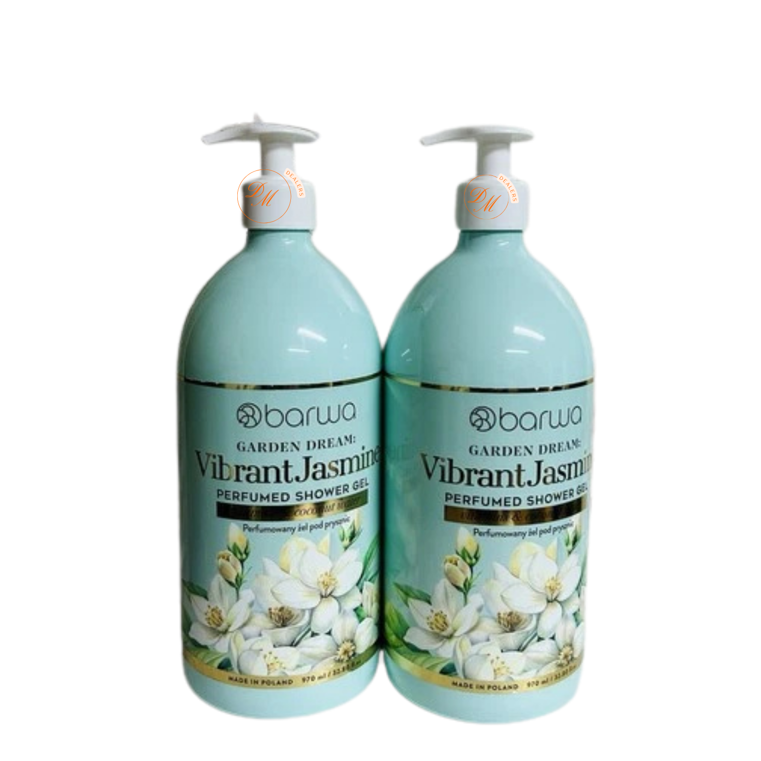 Vibrant jasmine perfumed shower gel from Barwa Garden Dream, scented floral body wash made in Poland.