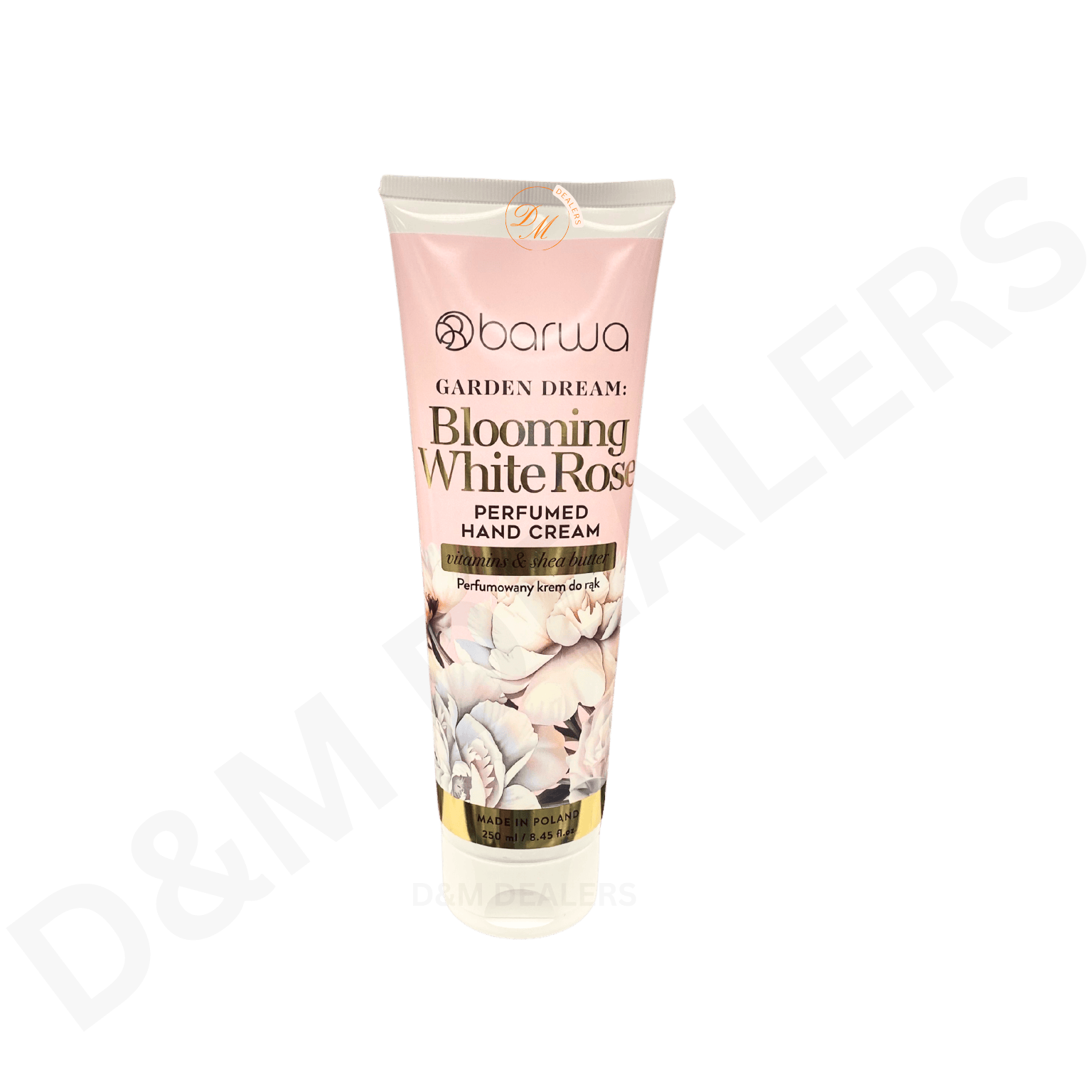 Barwa Garden Dream White Blooming White Rose Hand Cream with vitamins and shea butter made in Poland.