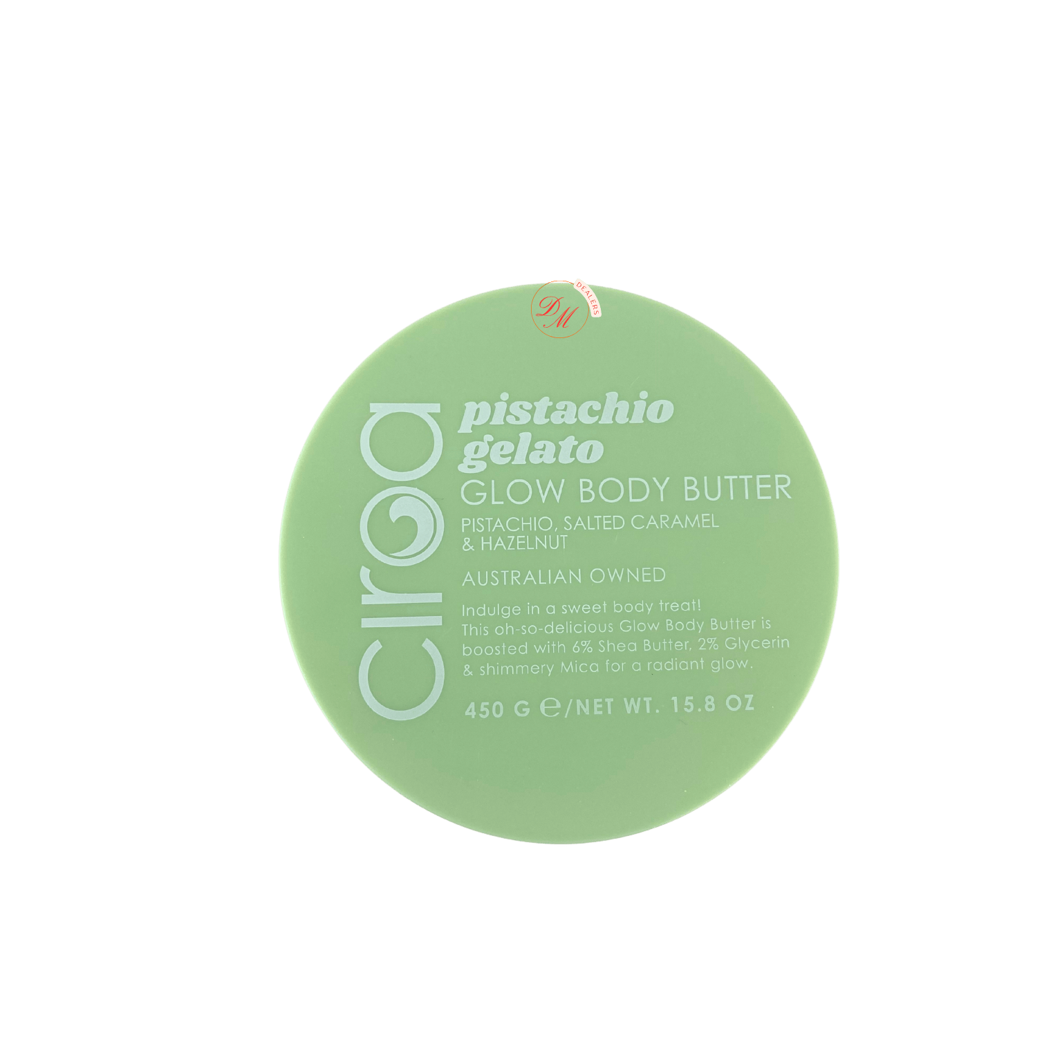 CIROA gelato pistachio glow body butter hydrating moisturizing body cream made in Australia