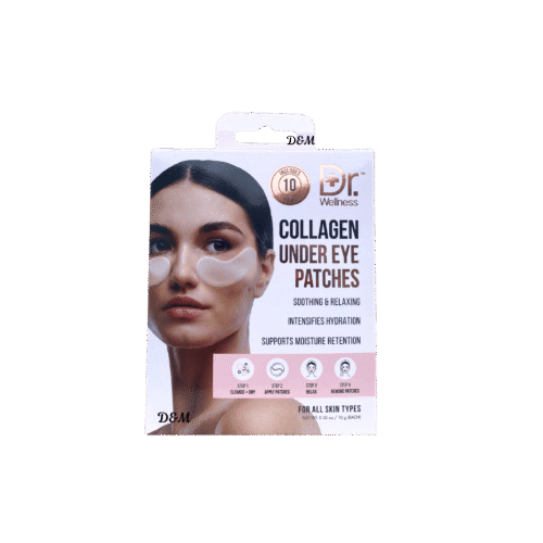 Dr Wellness collagen under eye patches soothing hydrating eye masks for puffiness and dry under eye skin