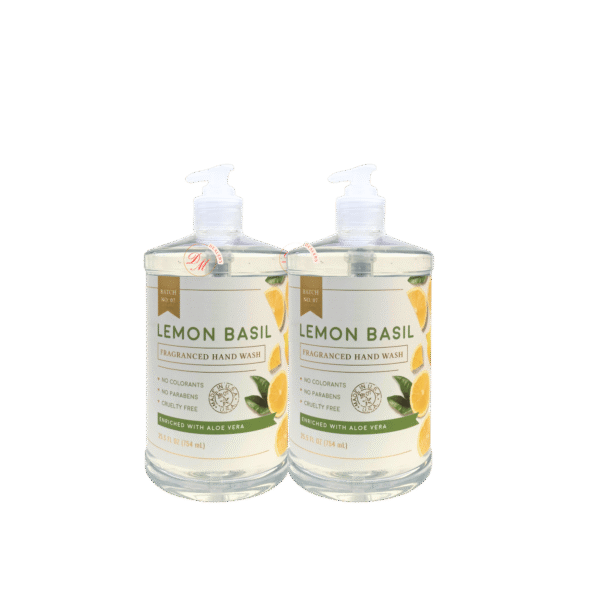 Gently cleanses without drying hands Aloe vera helps soothe and moisturize Fresh lemon and basil scent Paraben-free and no colorants Cruelty-free formula