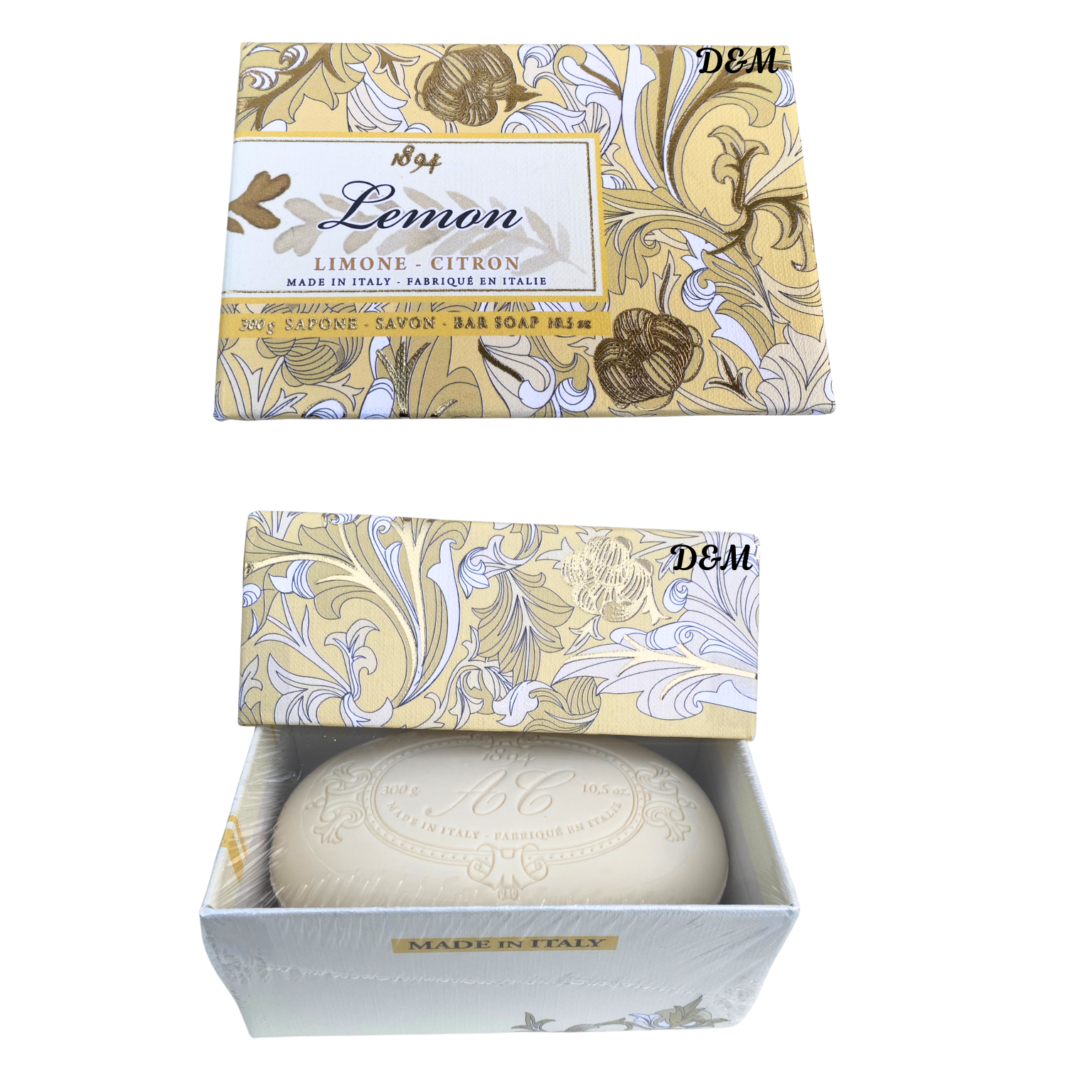 Lemon Citron Bath Bar Soap Made in Tuscan Italy citrus scented handmade soap for soft smooth skin