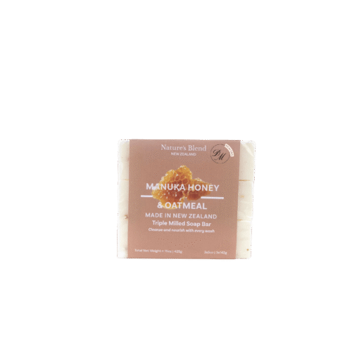 Nature’s Blend manuka honey and oatmeal soap bar exfoliating moisturizing made in New Zealand