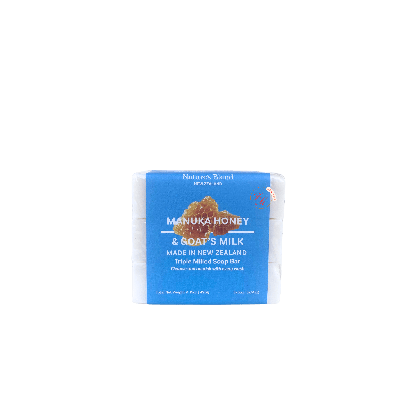 Nature’s Blend manuka honey and goat’s milk soap bar moisturizing nourishing made in New Zealand