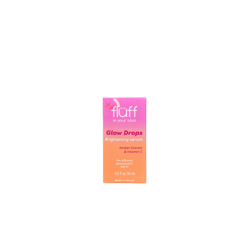 Fluff In Your Soul Glow Drops Brightening Serum with amber extract and vitamin C