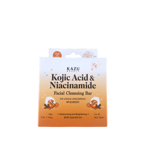 Kazu Beauty kojic acid and niacinamide facial cleansing bar soap brightening moisturizing made in Korea