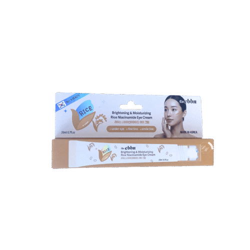 ebbn rice niacinamide eye cream brightening moisturizing under eye cream for fine lines made in Korea