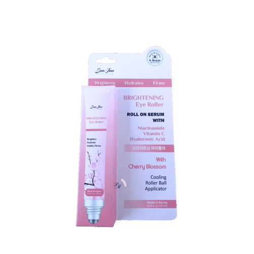 SUN JUN Naturals brightening eye roller serum vitamin C niacinamide hyaluronic acid cooling under eye serum made in Korea