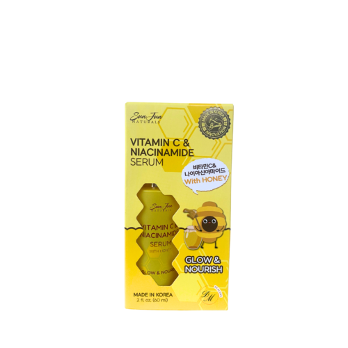 Sun Jun Naturals vitamin C niacinamide serum with honey glow nourishing hydrating serum made in Korea