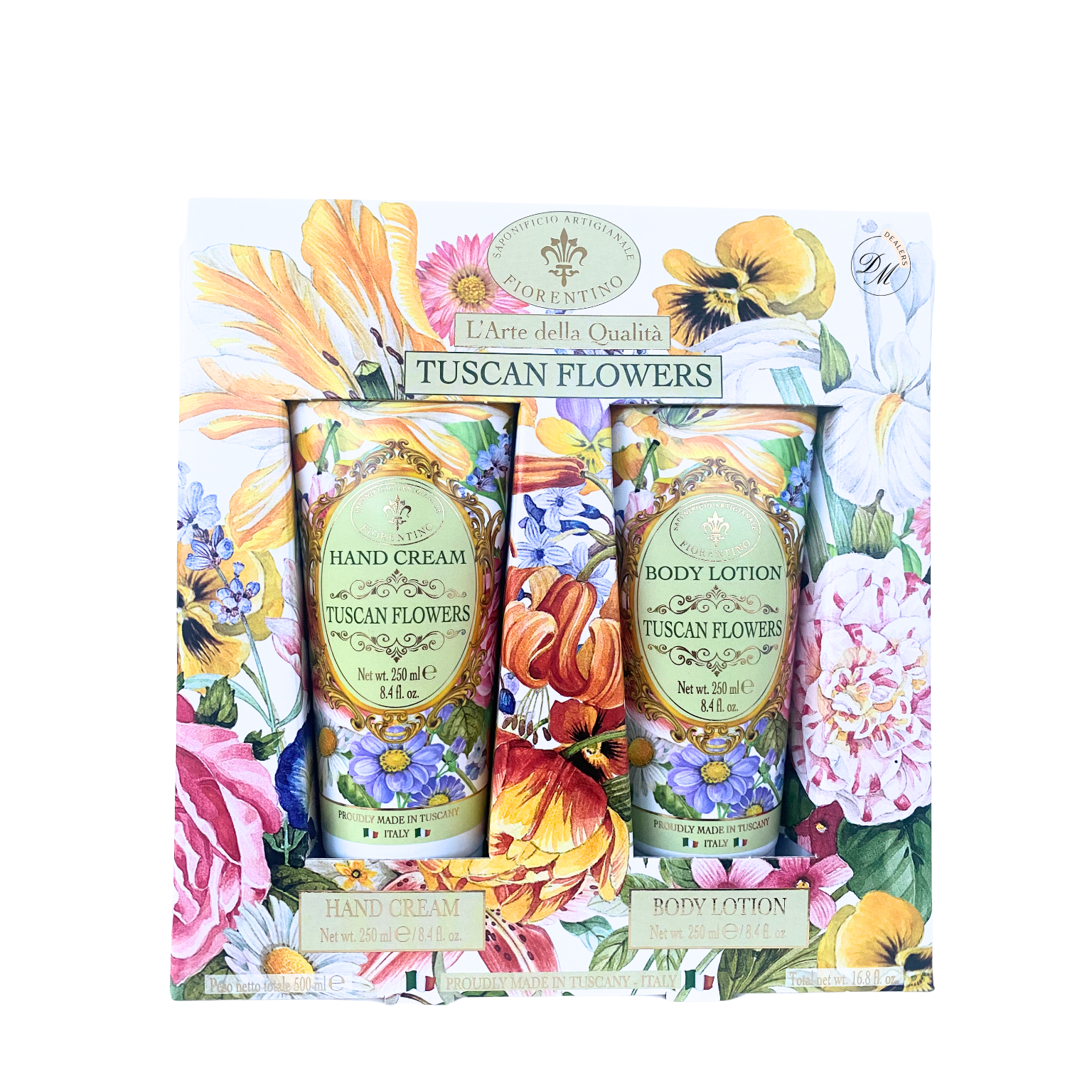 Saponificio Artigianale Fiorentino hand cream and body lotion set moisturizing skincare duo made in Italy