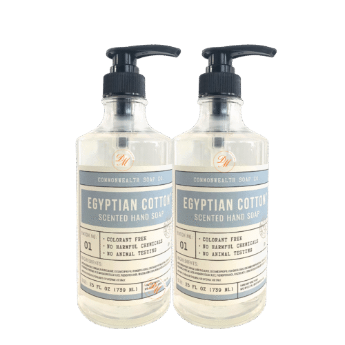 CommonWealth Soap Co Egyptian cotton scented cruelty free hand soap