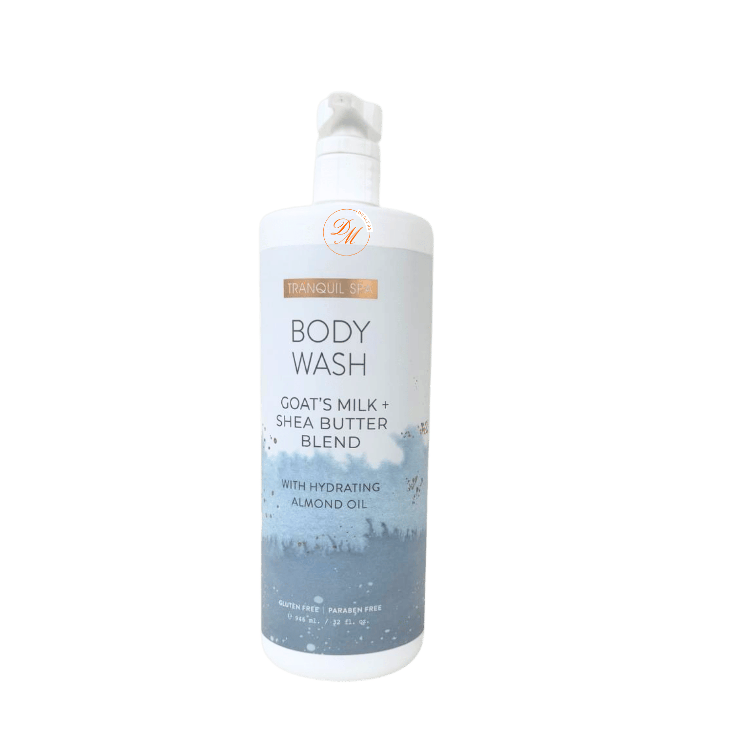 Tranquil Spa goat milk shea butter body wash with hydrating almond oil