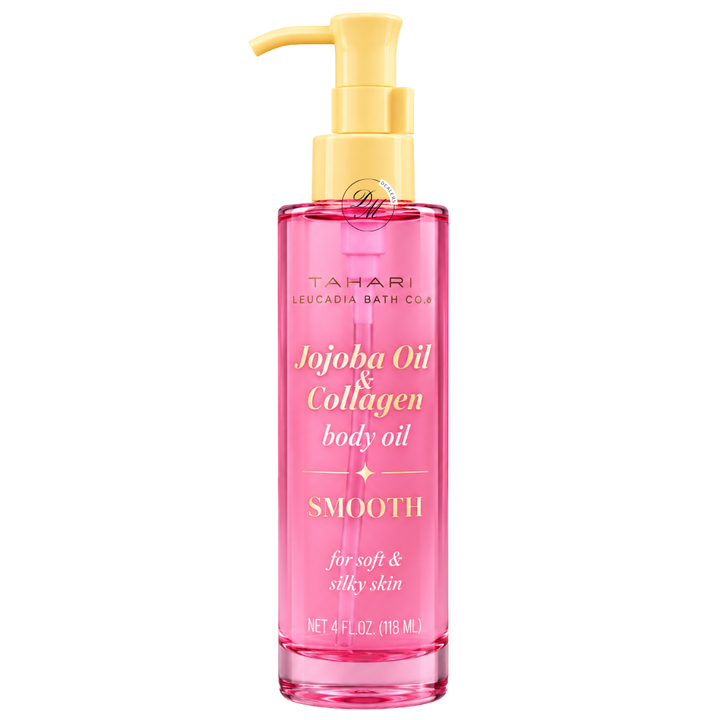 Tahari Leucadia Bath Co. Jojoba Oil and Collagen Body Oil for soft silky skin